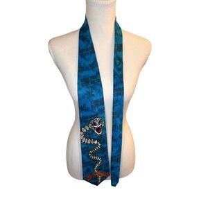 Vintage 1998 Ralph Marlin Stone Cold Steve Austin WWF Tie Blue Bad To The Bonz
